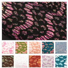 Load image into Gallery viewer, flower floral chunky glitter heart love printed chunky glitter lace faux leather
