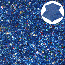 Load image into Gallery viewer, star starfish chunky glitter multicolor big small sequins mixed printed glitter star sequins faux leather
