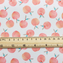 Load image into Gallery viewer, fruit peach printed faux leather
