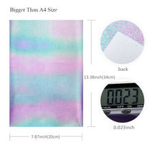 Load image into Gallery viewer, magic color iridescent printed faux leather set（6piece/set）

