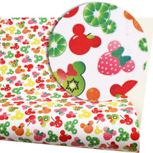 Load image into Gallery viewer, fruit printed faux leather
