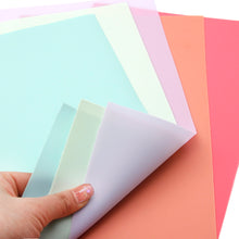 Load image into Gallery viewer, pvc faux leather sheets frosted plain color solid color jelly sheet smooth glossy printed PVC frosted solid color jelly leather
