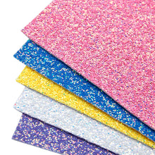 Load image into Gallery viewer, plain solid color glitter faux leather set （7pieces/set）
