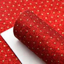 Load image into Gallery viewer, dots spot printed glitter faux leather
