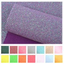 Load image into Gallery viewer, fine glitter plain color solid color printed fine flash glitter elastic force faux leather
