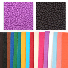 Load image into Gallery viewer, litchi texture plain solid color faux leather set（16piece/set）
