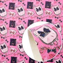 Load image into Gallery viewer, bag bowknot bows painting book rhinestones artificial diamond printed faux leather
