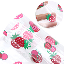 Load image into Gallery viewer, strawberry cherry printed strawberry transparent pvc leather
