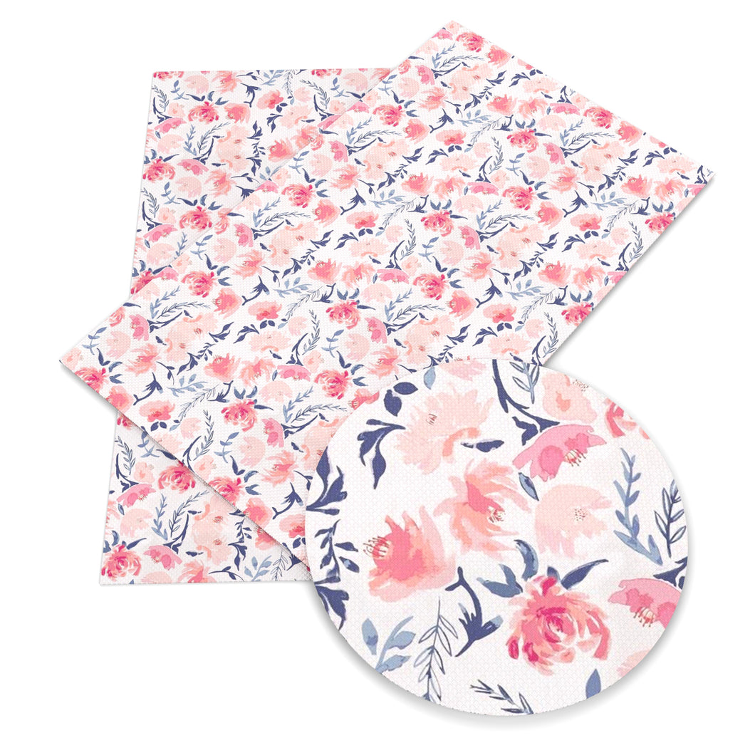 flower floral printed faux leather