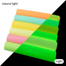 Load image into Gallery viewer, plain solid color glow in the dark faux leather set（6piece/set）
