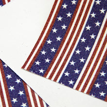 Load image into Gallery viewer, stripe star starfish usa fourth of july independence day printed faux leather
