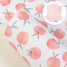 Load image into Gallery viewer, fruit peach printed faux leather
