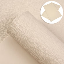 Load image into Gallery viewer, double sided faux leather sheet plain color solid color litchi texture sheepskin texture glossy printed double side faux leather

