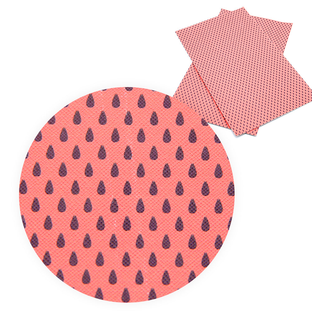 watermelon printed faux leather