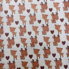 Load image into Gallery viewer, deer reindeer giraffe christmas day printed faux leather
