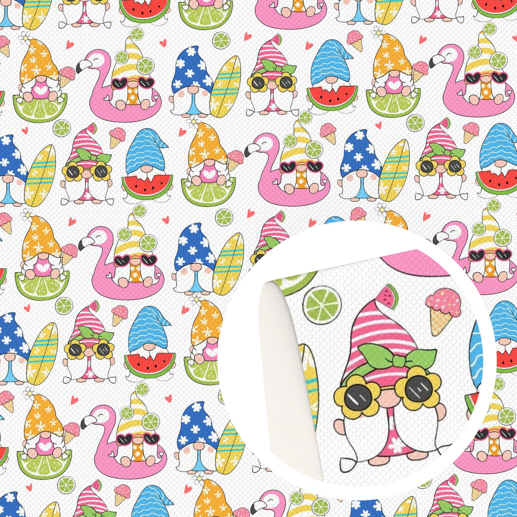 watermelon fruit cake cupcake ice cream popsicle summer printed faux leather