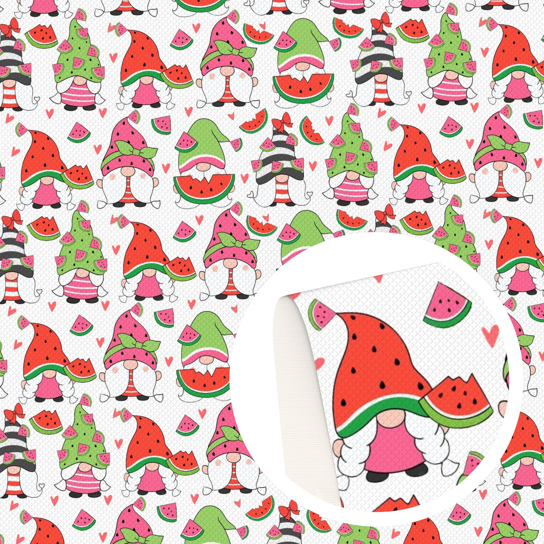 watermelon printed faux leather